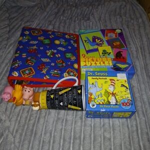 Dr. Seuss 9-Piece Picture Puzzle Set - Blue and Yellow